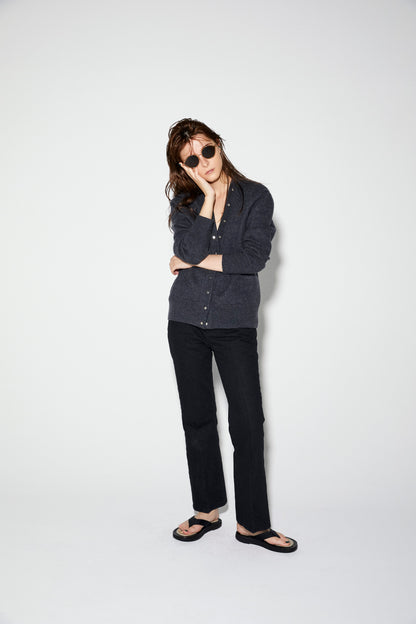 High rise bootcut denim